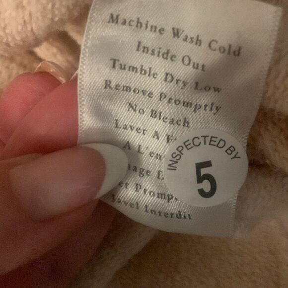 FRANK & EILEEN NEW TRIPLE FLEECE BELFAST ENGLISH PEACOAT IN BISCOTTI M - Picture 8 of 8